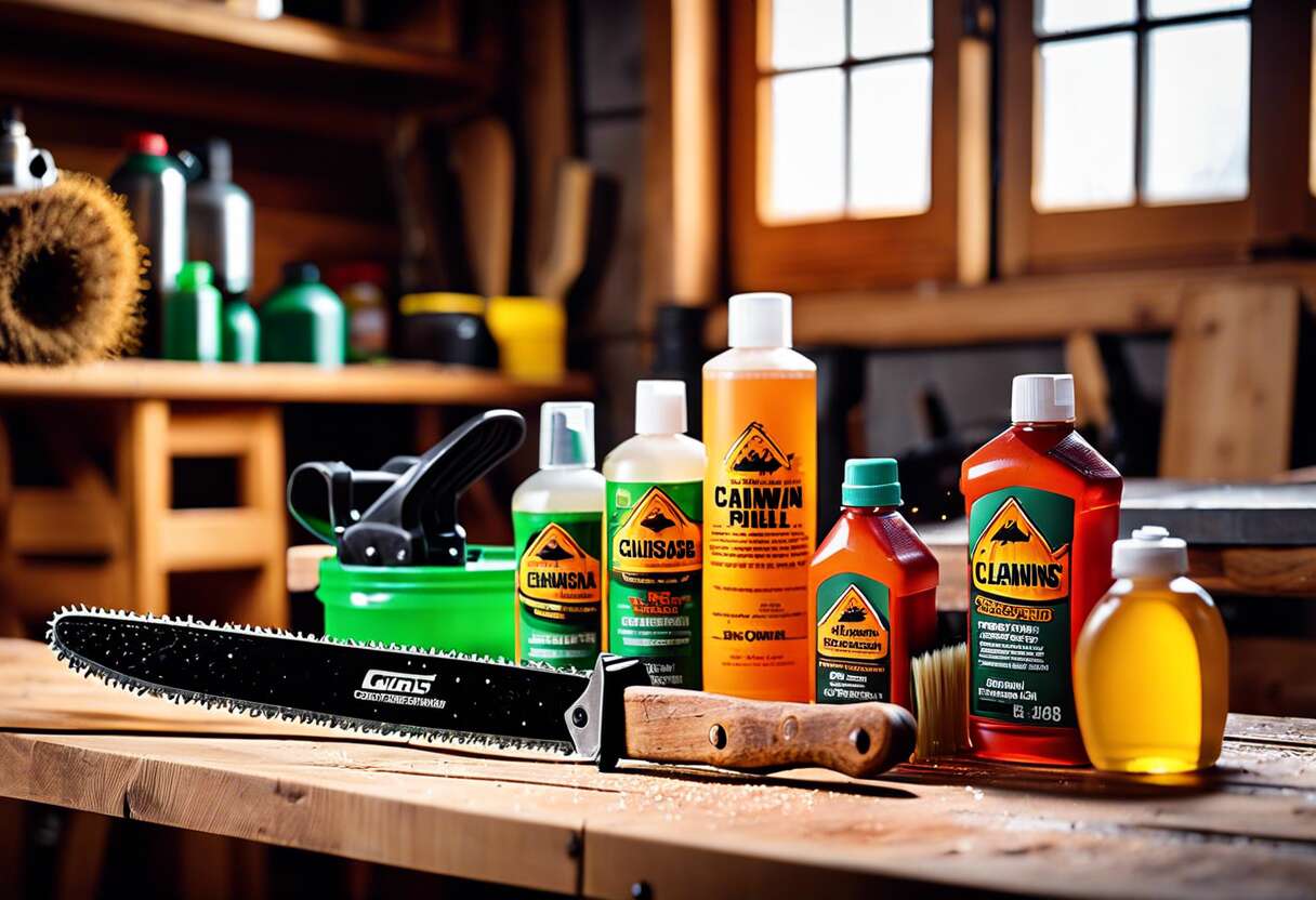 Les produits adaptés au nettoyage des tronçonneuses