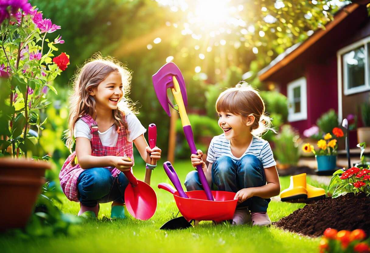 Outils de jardin pour enfants : conseils et idées pratiques