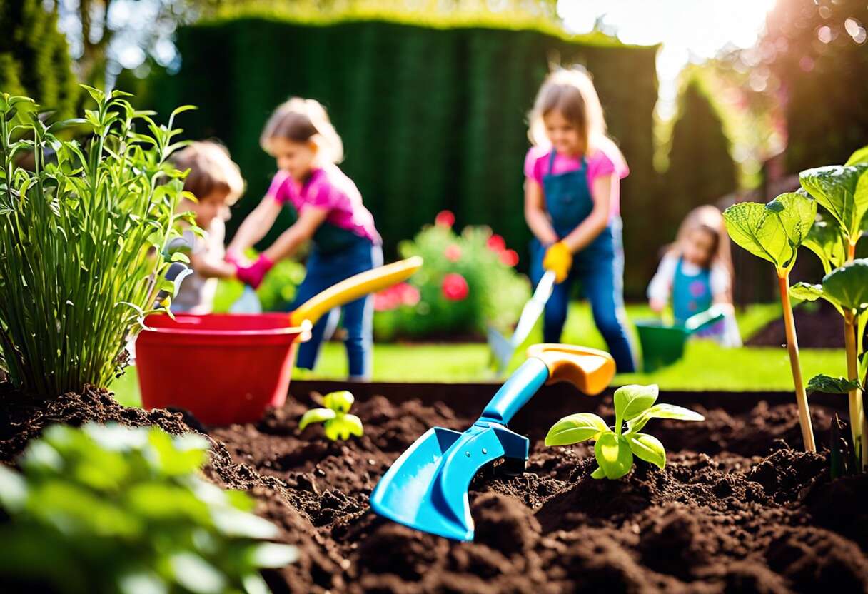 Le choix des outils de jardinage pour enfants