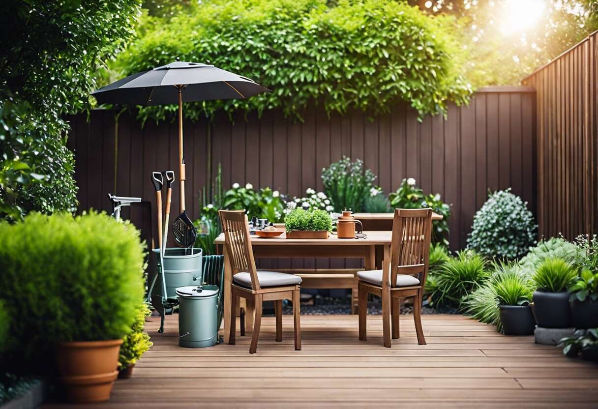 Équipements essentiels pour un aménagement de jardin réussi