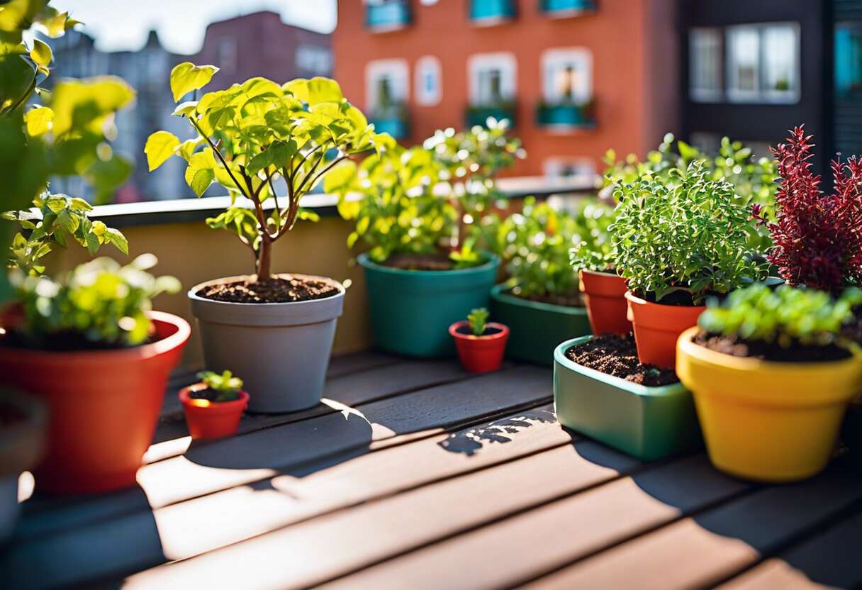 Potager et fruitiers nains : cultiver la gourmandise sur un balcon ensoleillé