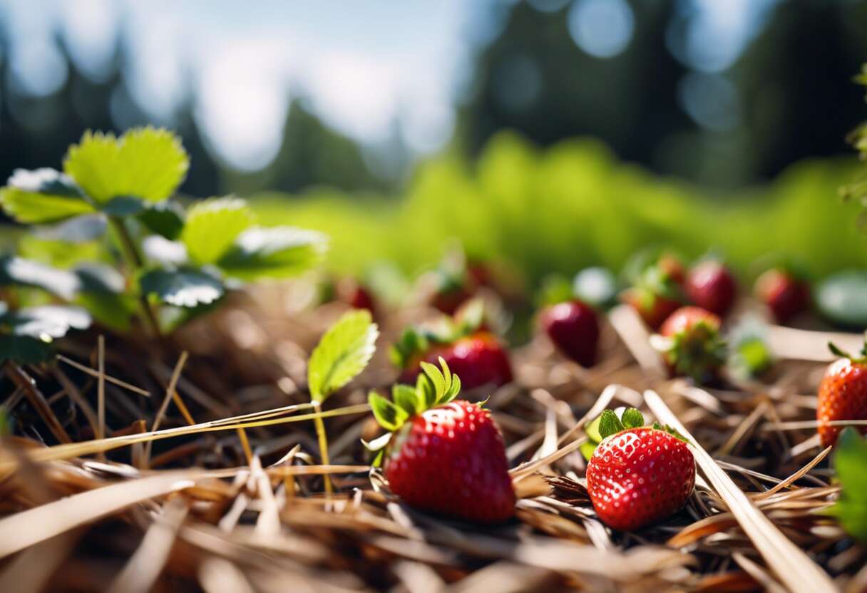quel paillage choisir pour les fraisiers