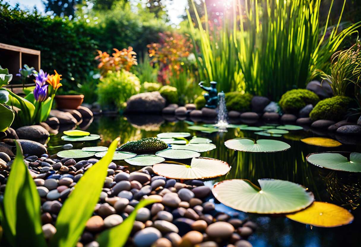 Comment décorer un bassin de jardin