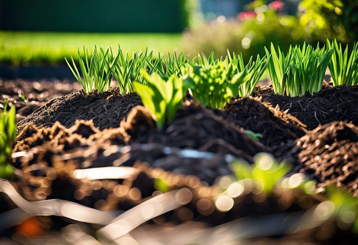 La bonne méthode pour pailler son jardin avec la tonte d'herbe