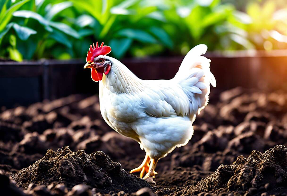 Utiliser les fientes de poules au potager
