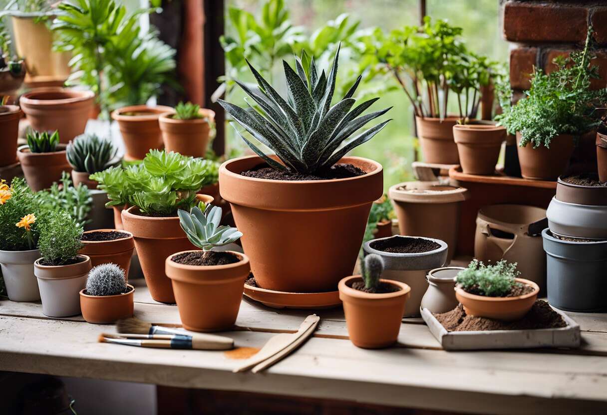 Combinaisons gagnantes pour pot de plante d'extérieur