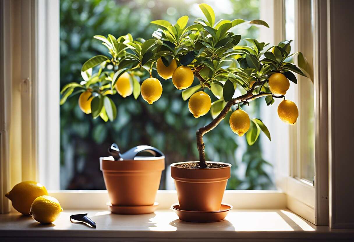 Culture et entretien d'un citronnier en pot