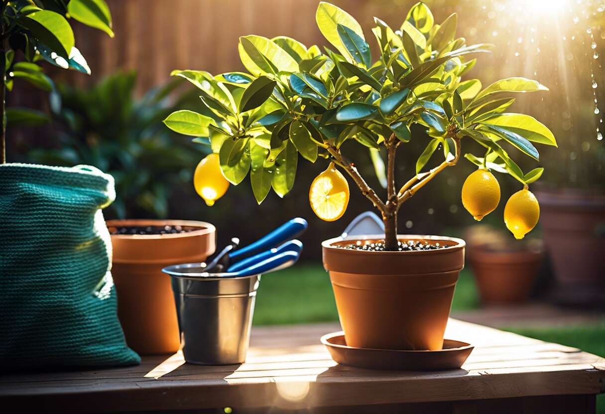 L'art de l'arrosage et de la fertilisation des citronniers en conteneur