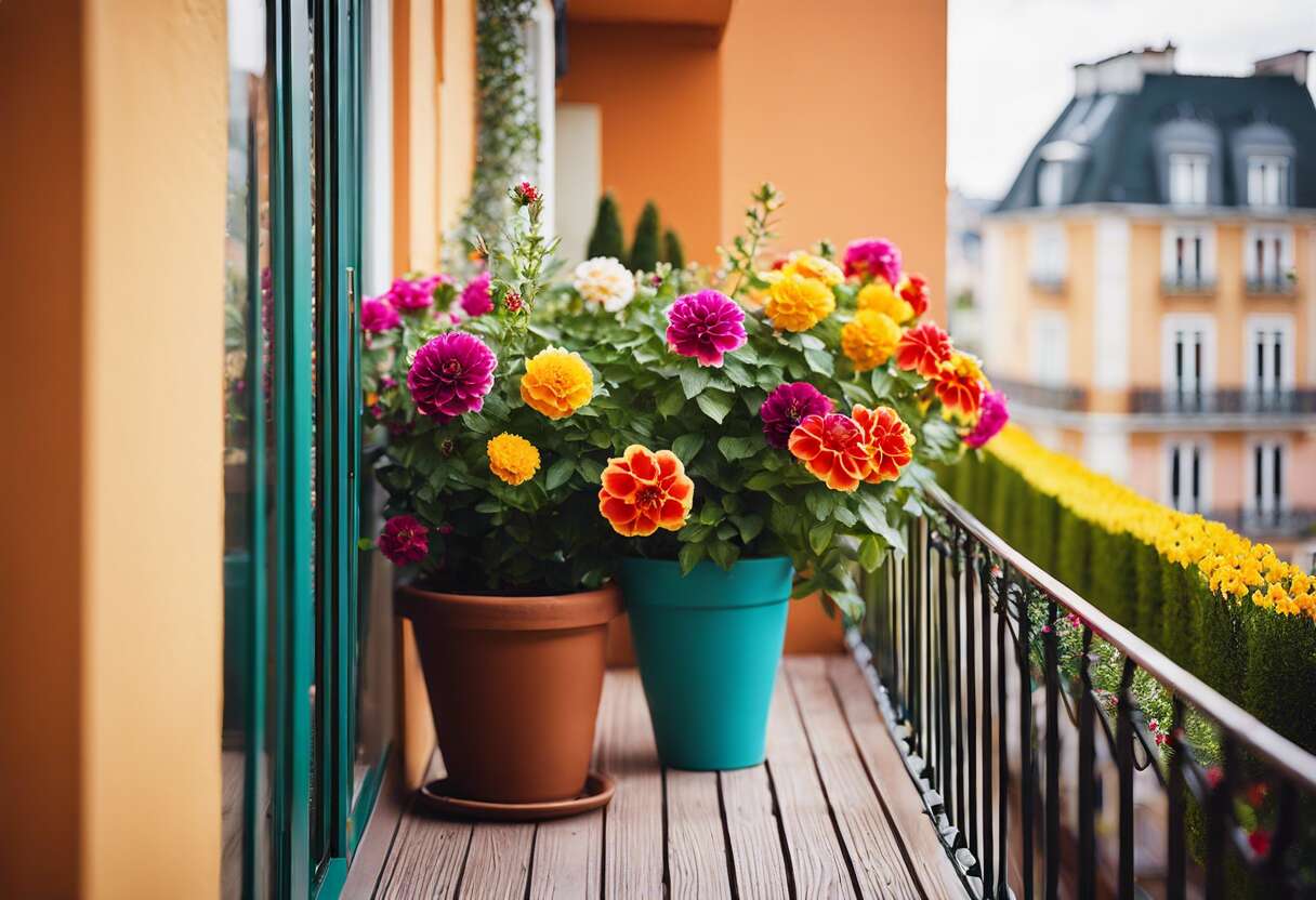 Quelles fleurs choisir pour un balcon coloré toute l'année