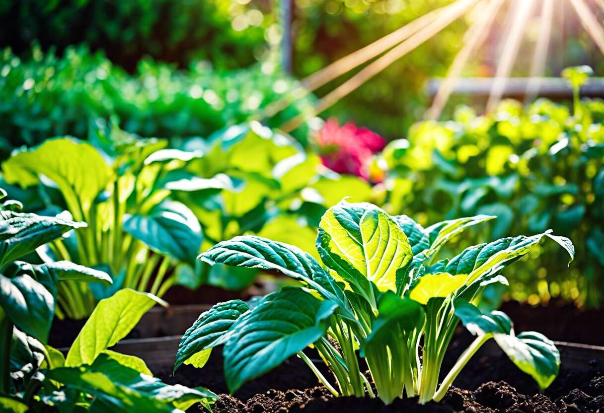 Récoltes et entretien du potager en plein été