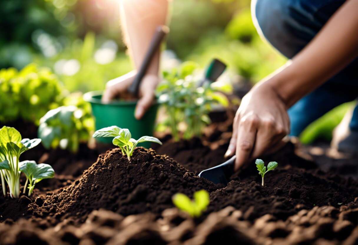 Préparer le sol pour des massifs potagers réussis