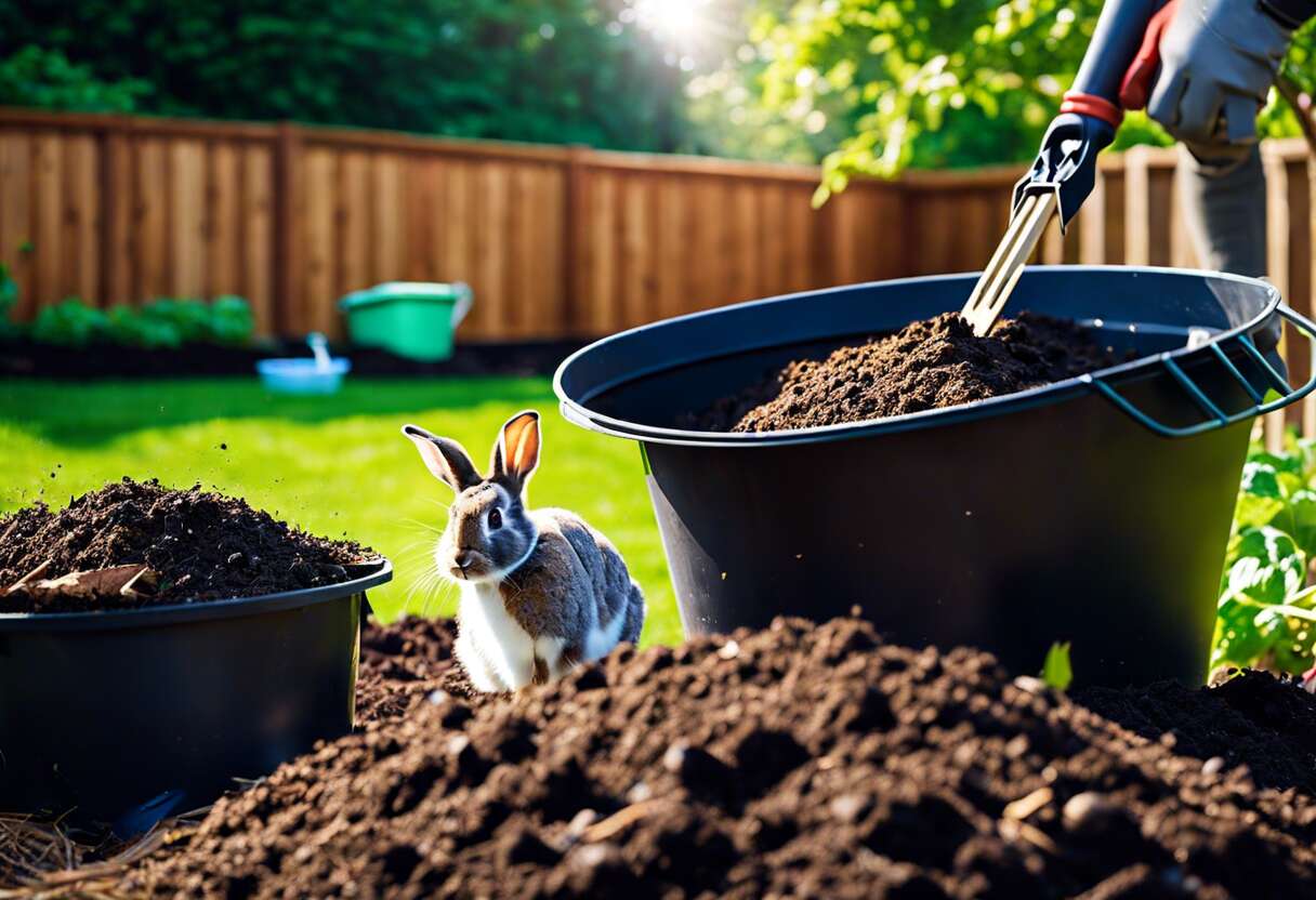 Peut-on mettre du fumier de lapin dans le compost ?