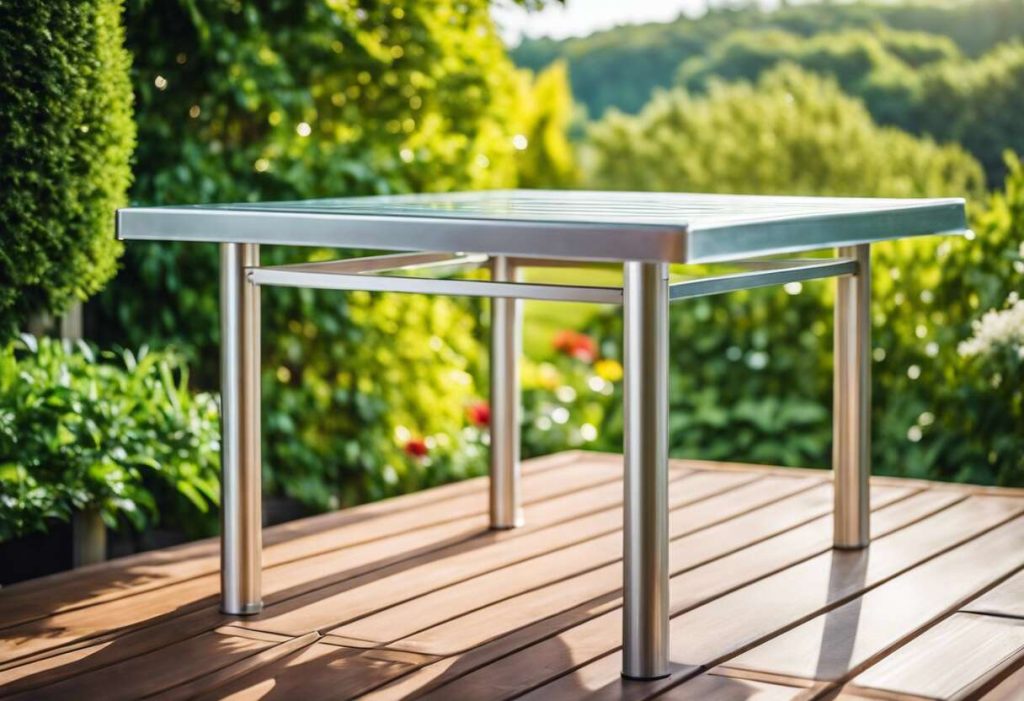 Comment protéger une table de jardin en aluminium