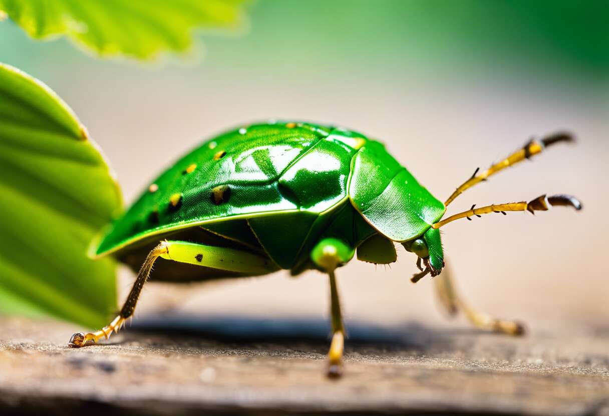 Tout savoir sur la punaise verte ponctuée, nezara viridula