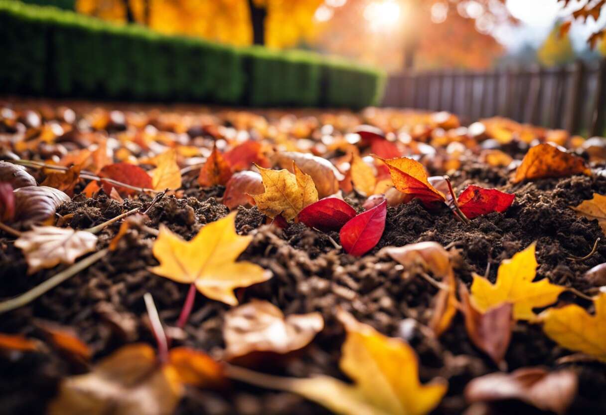Utiliser les feuilles mortes au potager : paillage et astuces