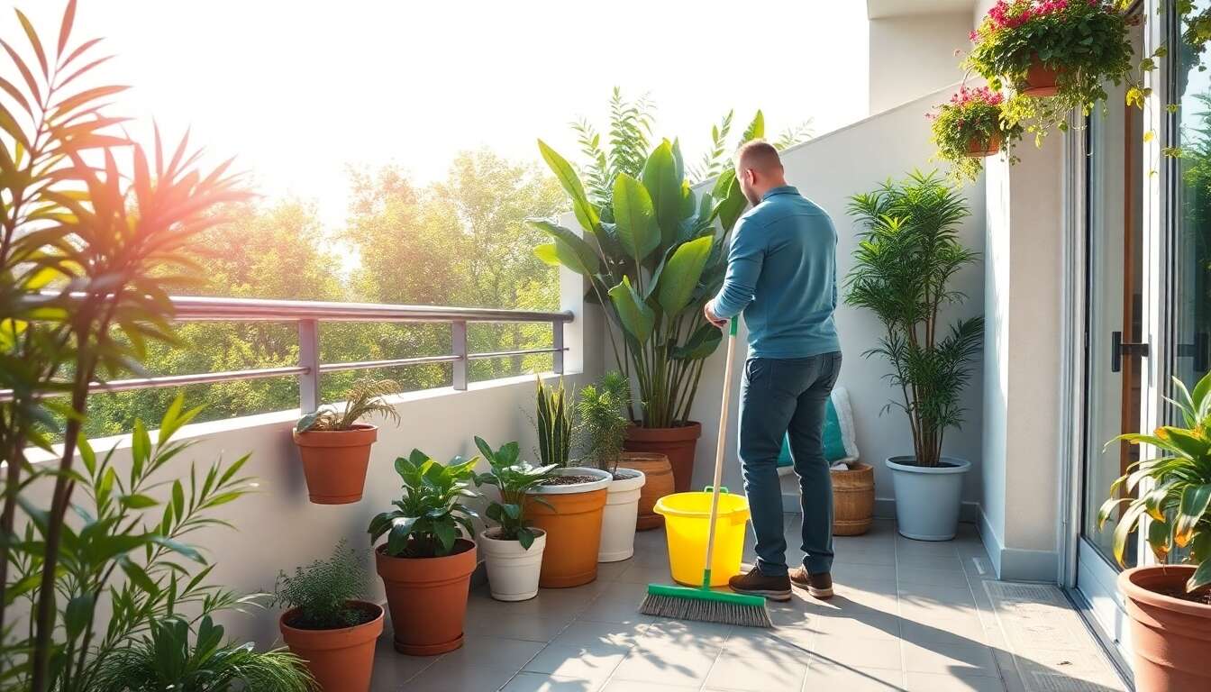 Comment nettoyer sa terrasse et son balcon
