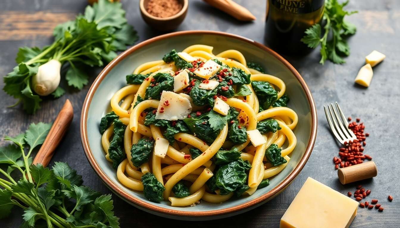 Recette : penne au chou noir toscan