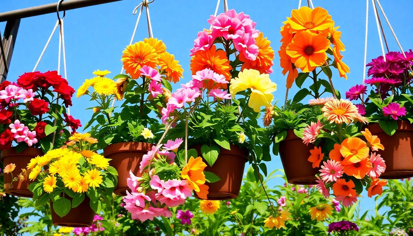 10 plantes pour des suspensions fleuries au printemps