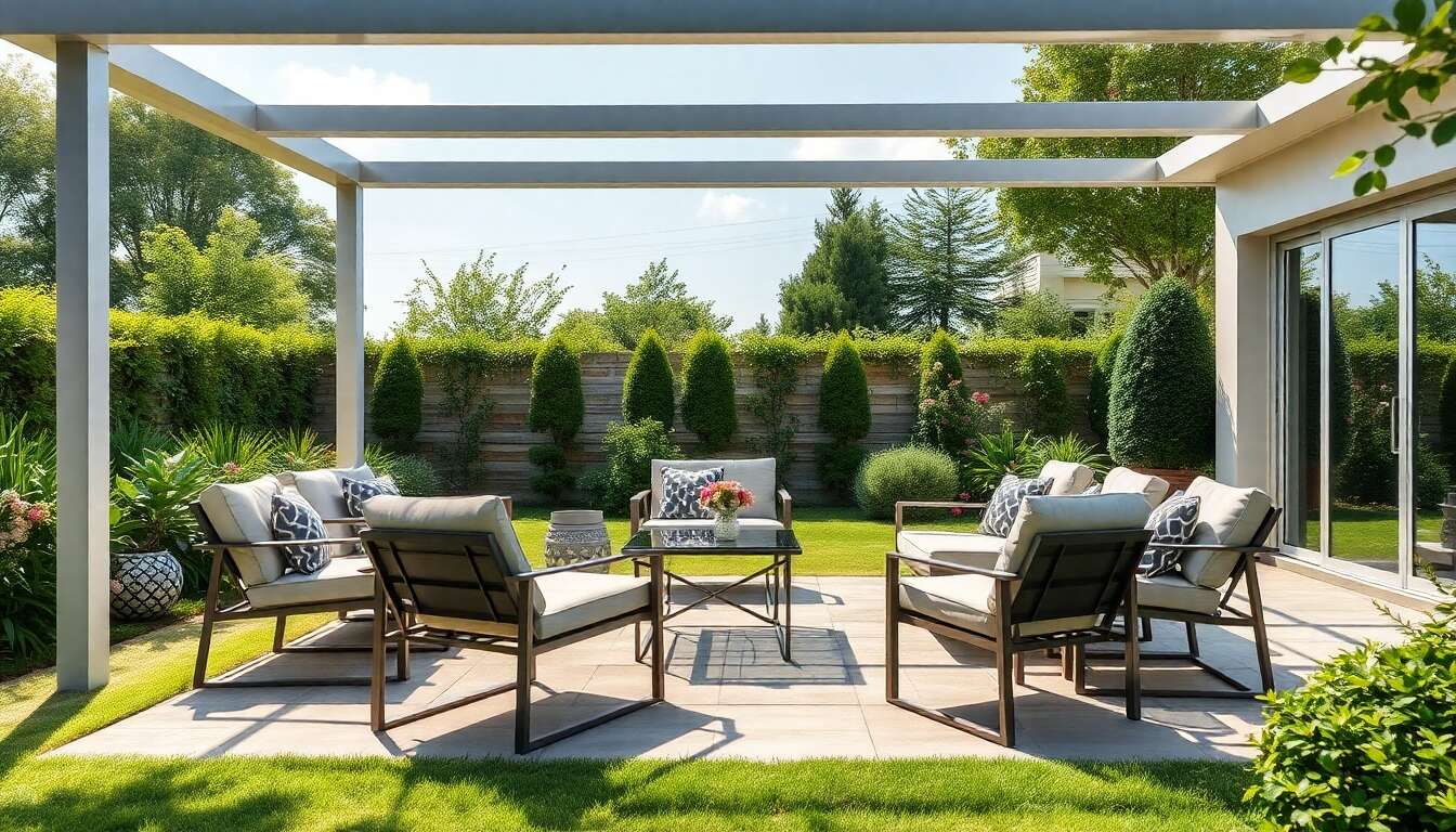 Avantages et entretien d'un salon de jardin en aluminium