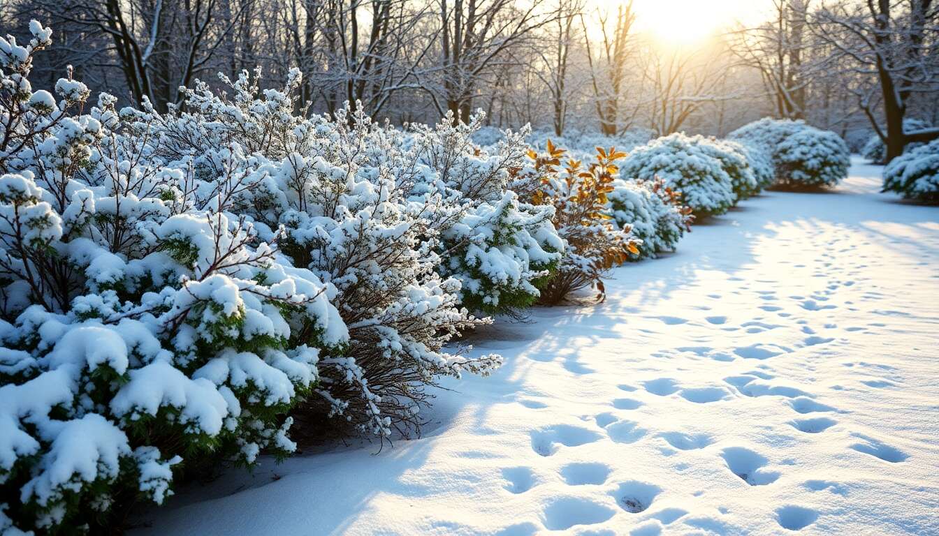 Les avantages et inconvénients de la neige au jardin