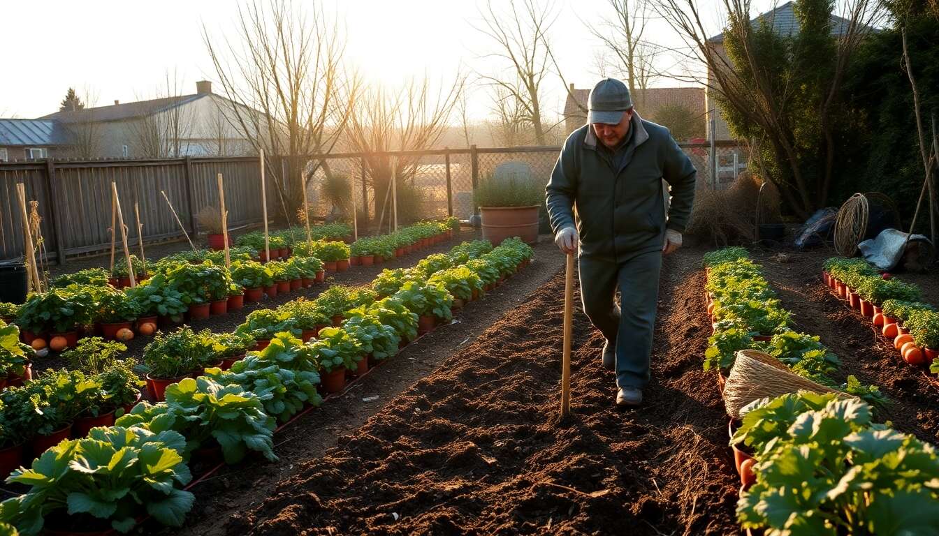 Calendrier du potager de fin janvier avec Olivier