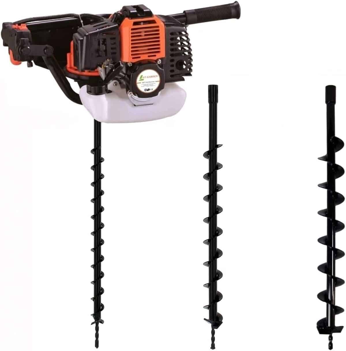 Test : tarière thermique GT Garden 52 cm3 avec lot de mèches