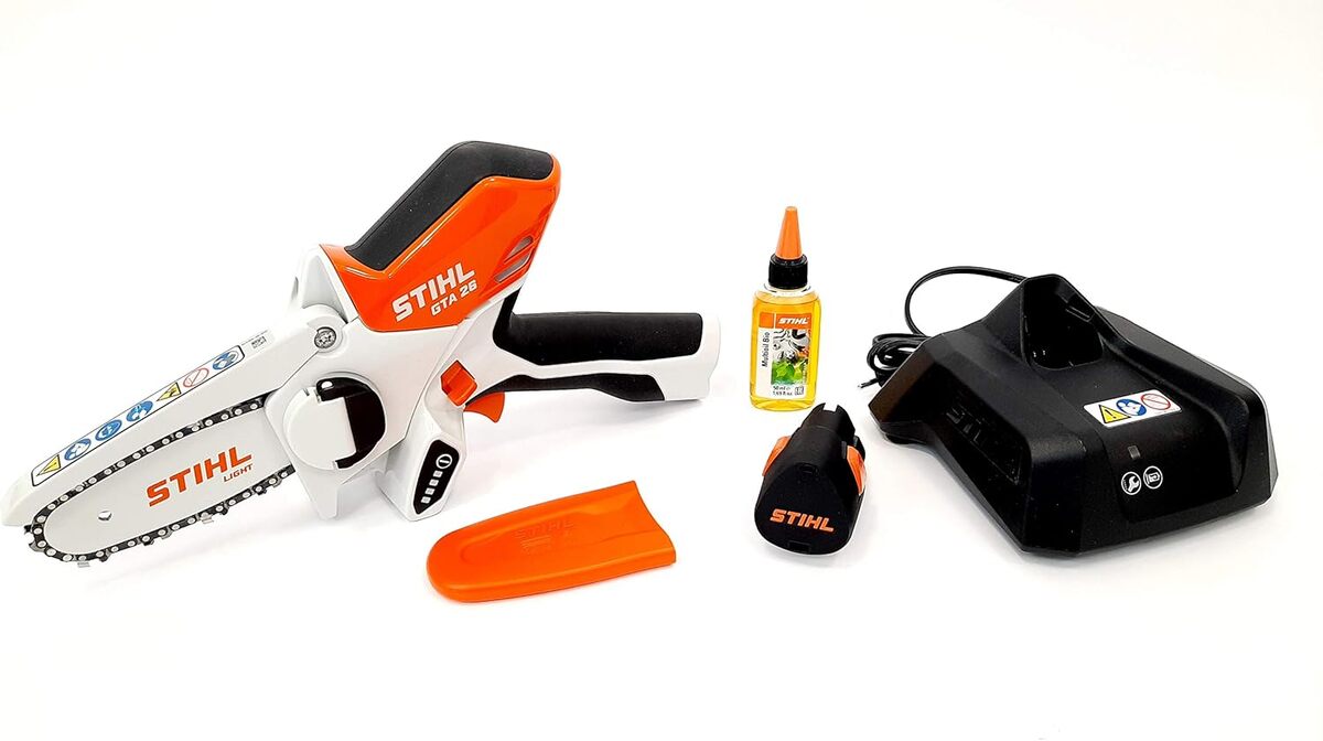 Test de la scie de jardin sans fil Stihl GTA 26