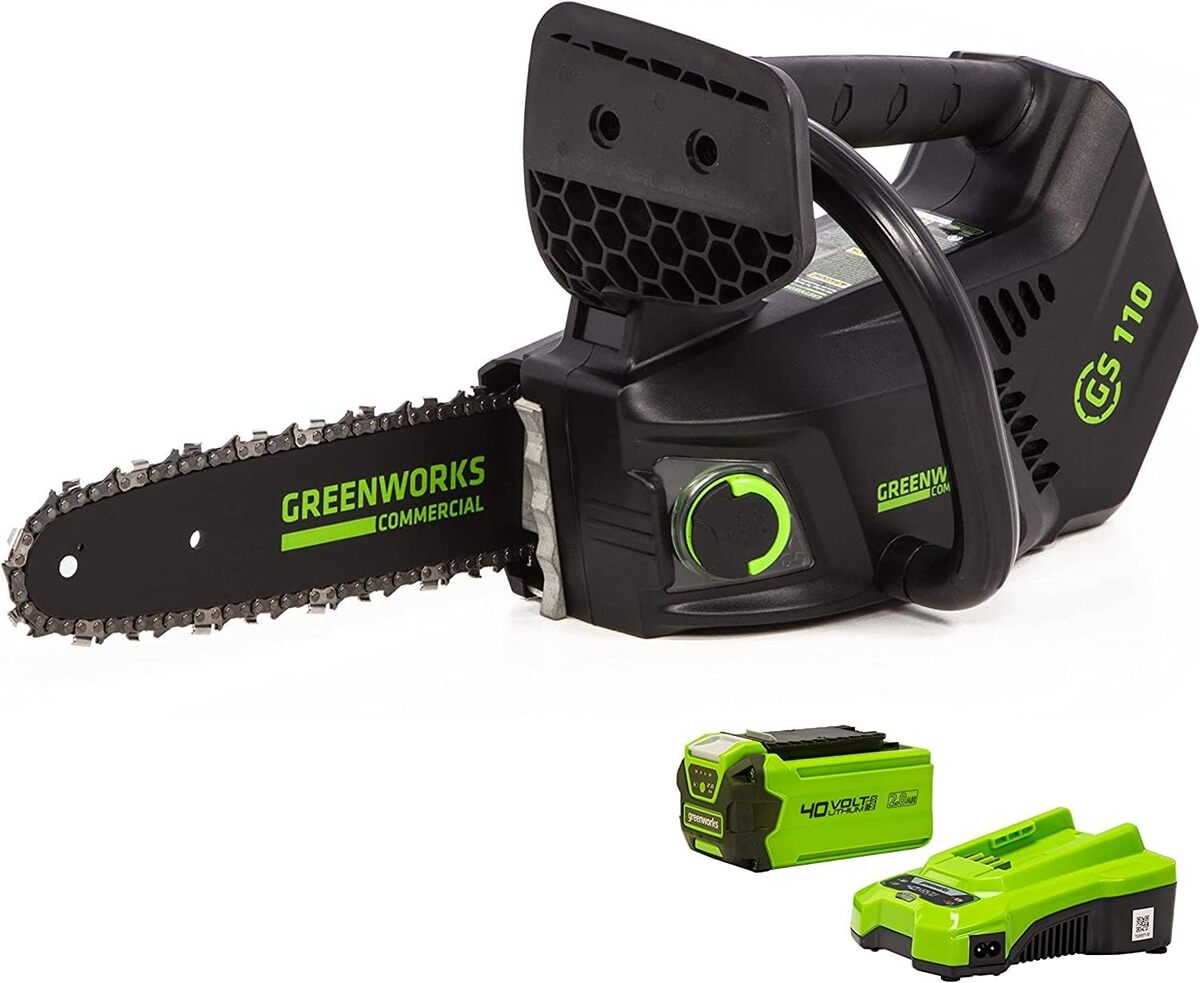 Test Greenworks GD40TCSK2 : tronçonneuse à batterie performante