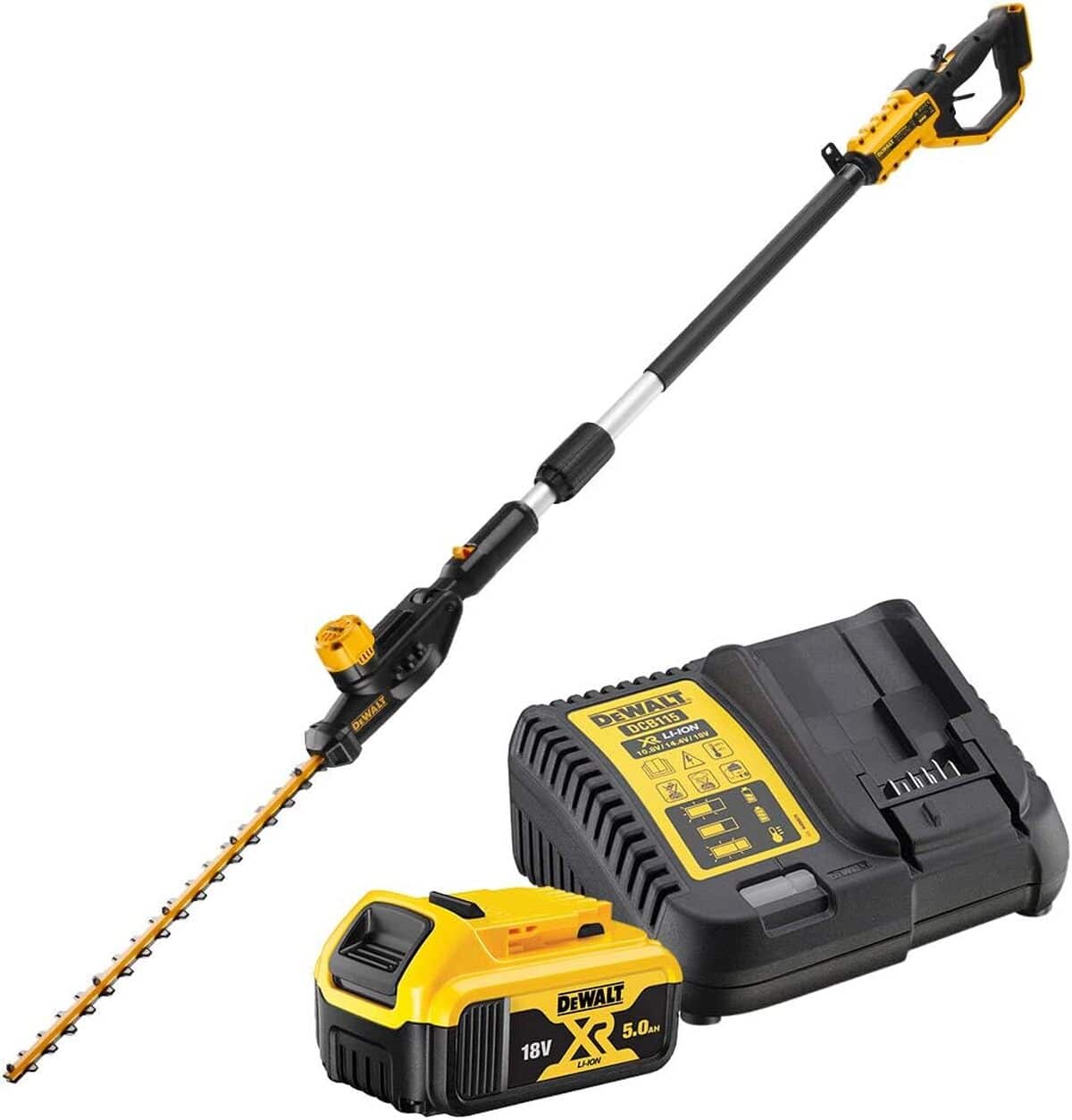 Test : taille-haies sur perche Dewalt DCMPH566P1-QW