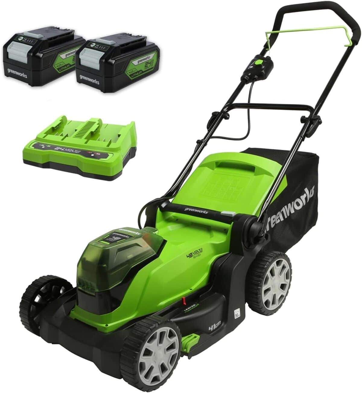 Test : tondeuse sans fil Greenworks 48V - efficacité et autonomie