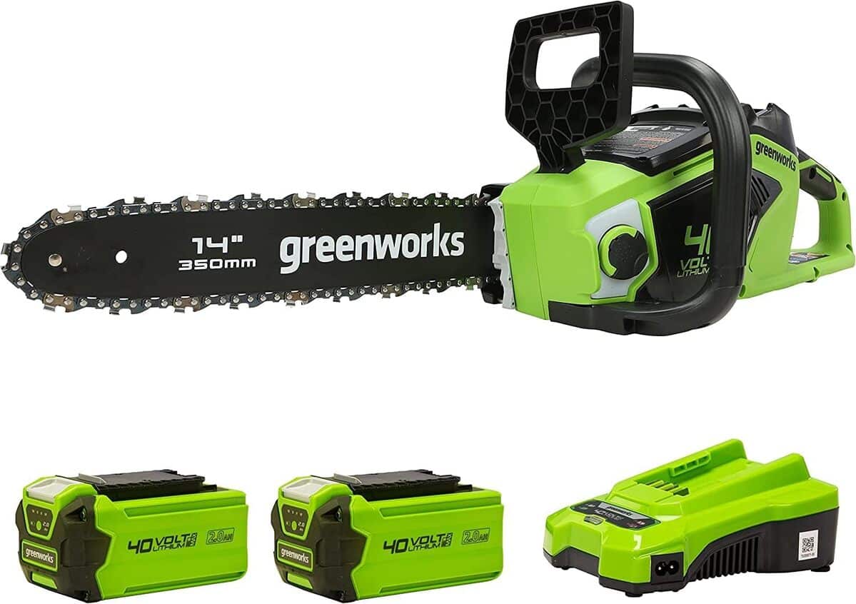 Test tronçonneuse Greenworks GD40CS15K2X : puissance sans fil