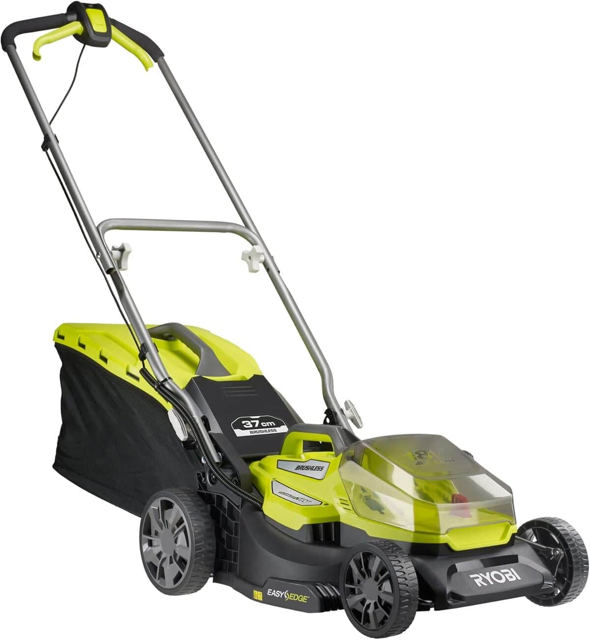 Test de la tondeuse Ryobi RY18LMX37A-0 : puissance 18V et coupe 37 cm