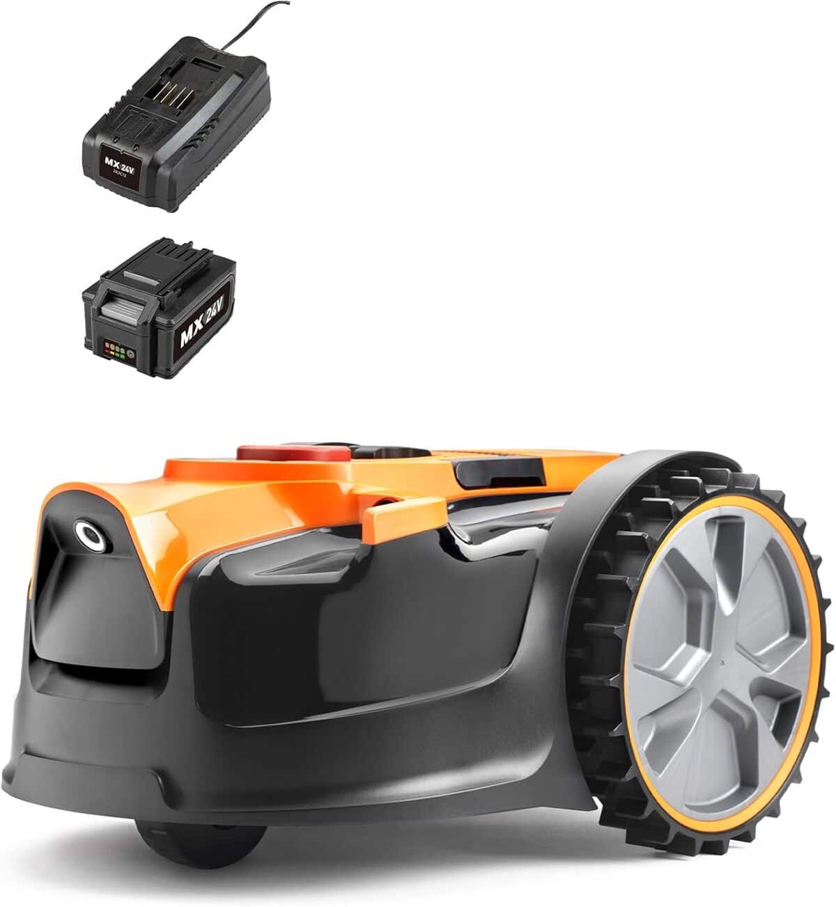 Test du robot tondeuse LawnMaster OcuMow VBRM16 : sans fil grâce à sa batterie 24 V 4, 0 Ah