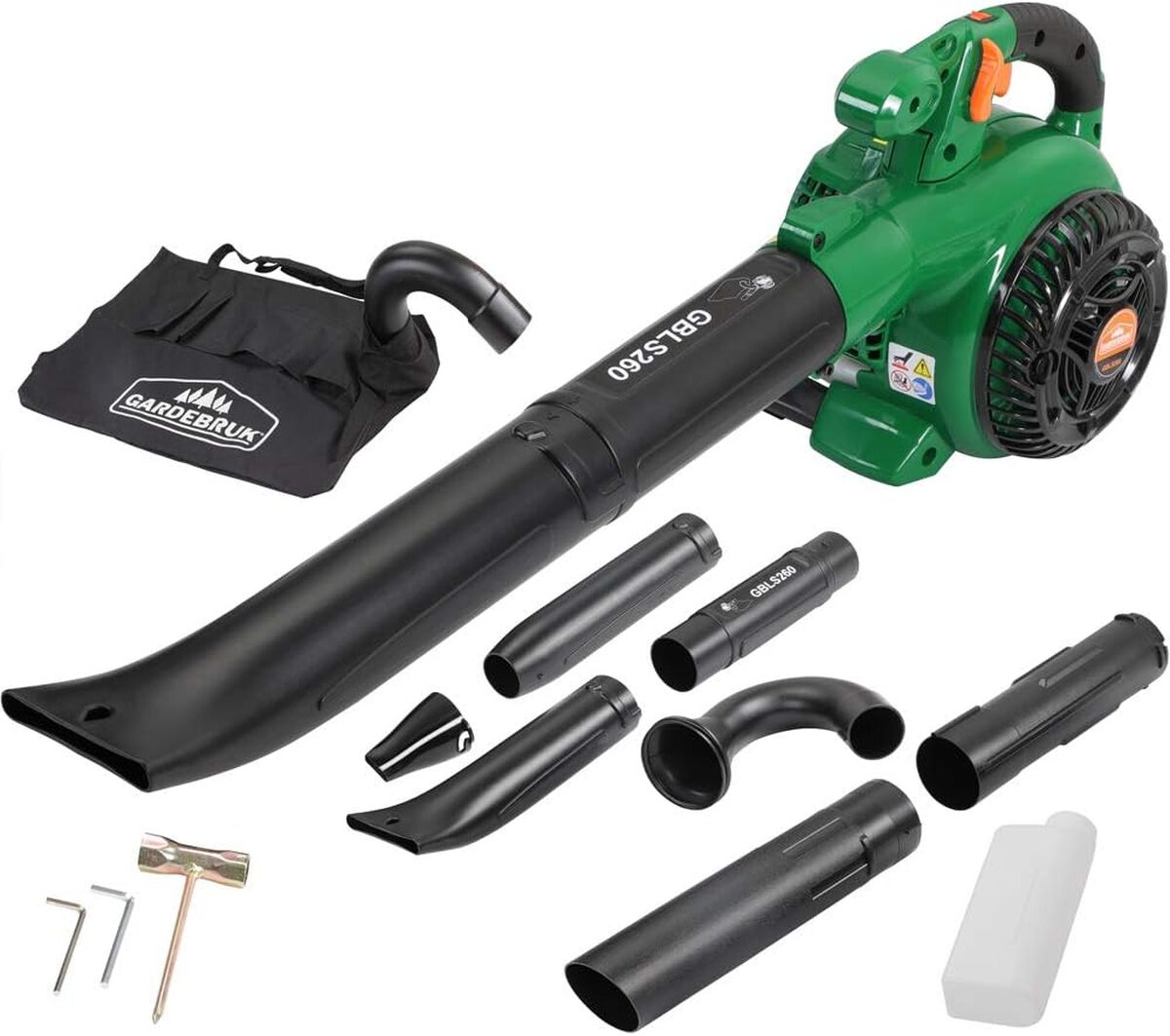 Test souffleur de feuilles 4en1 essence air 90m/s