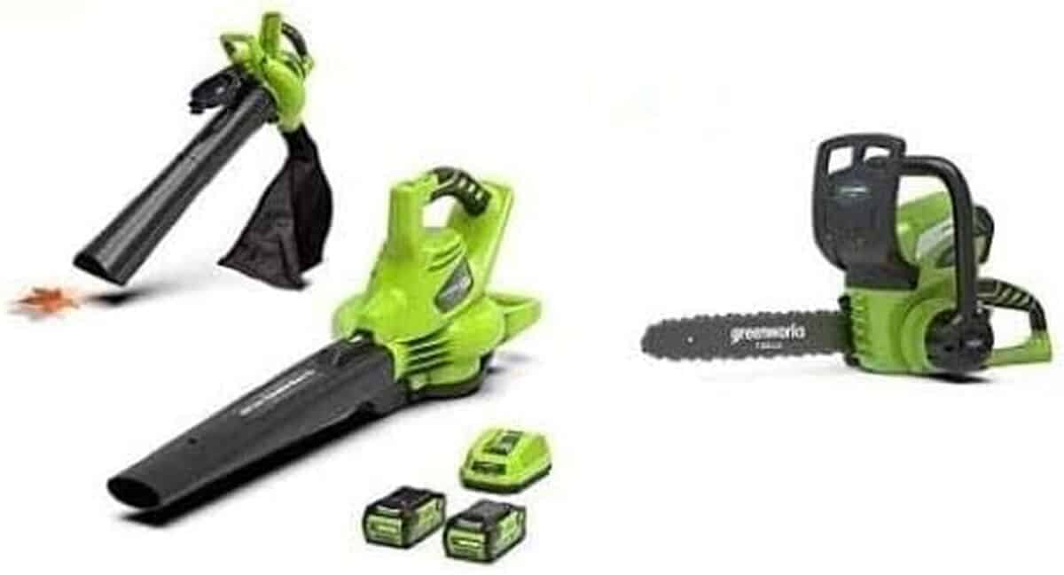 Test : tronçonneuse Greenworks 40V G40CS30 et aspirateur-souffleur GD40BV