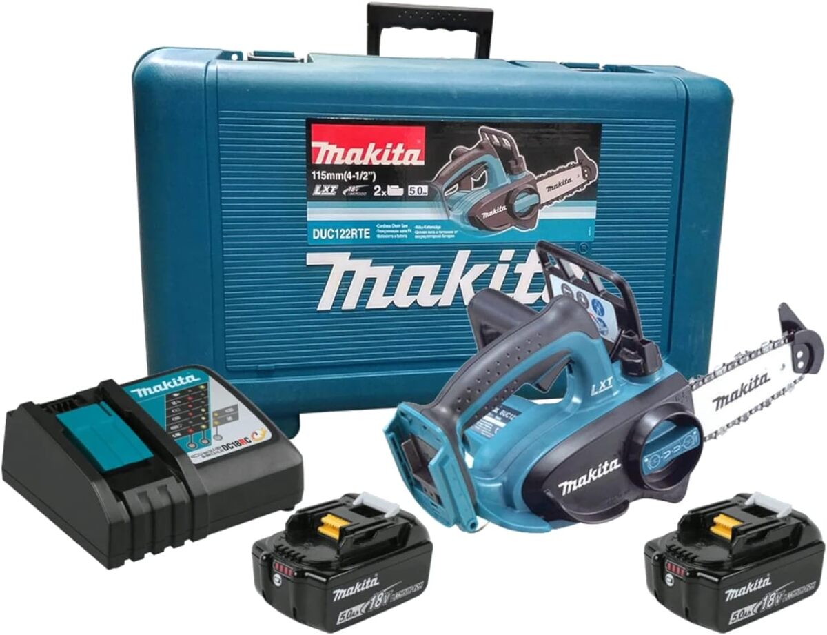 Test : tronçonneuse sans fil Makita 18V DUC122RTE