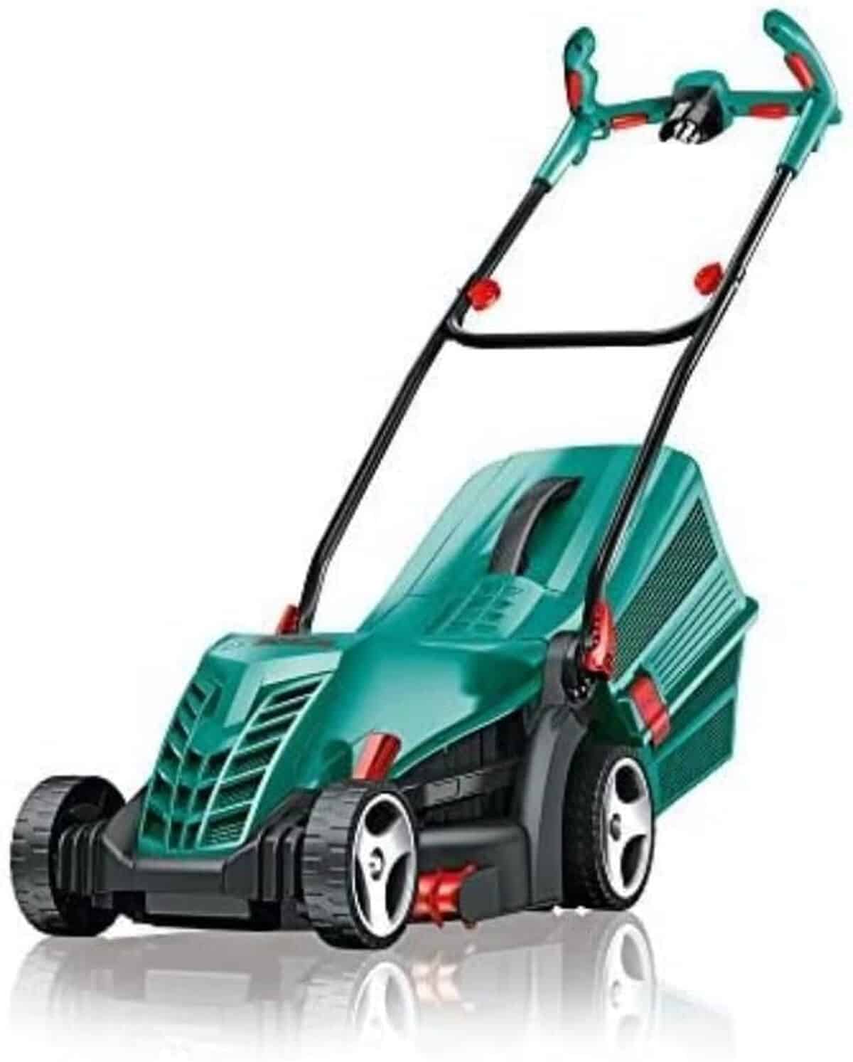 Test Bosch ARM34 : tondeuse à gazon performante 1300 W