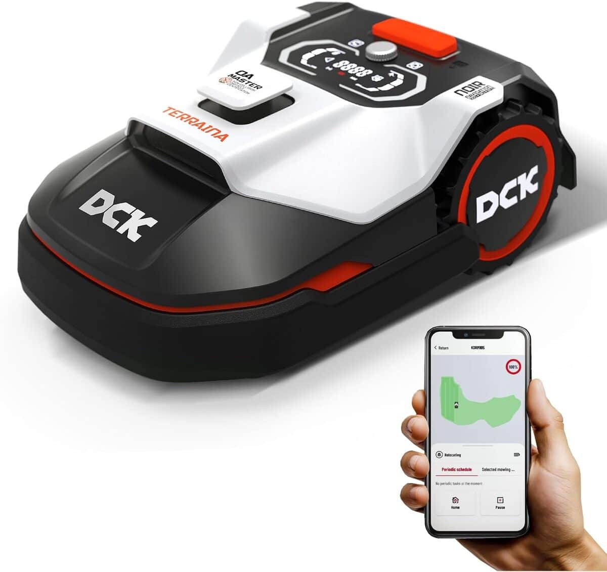 Test : robot tondeuse DCK KDRM105, technologie LiDAR et gestion multi-zones