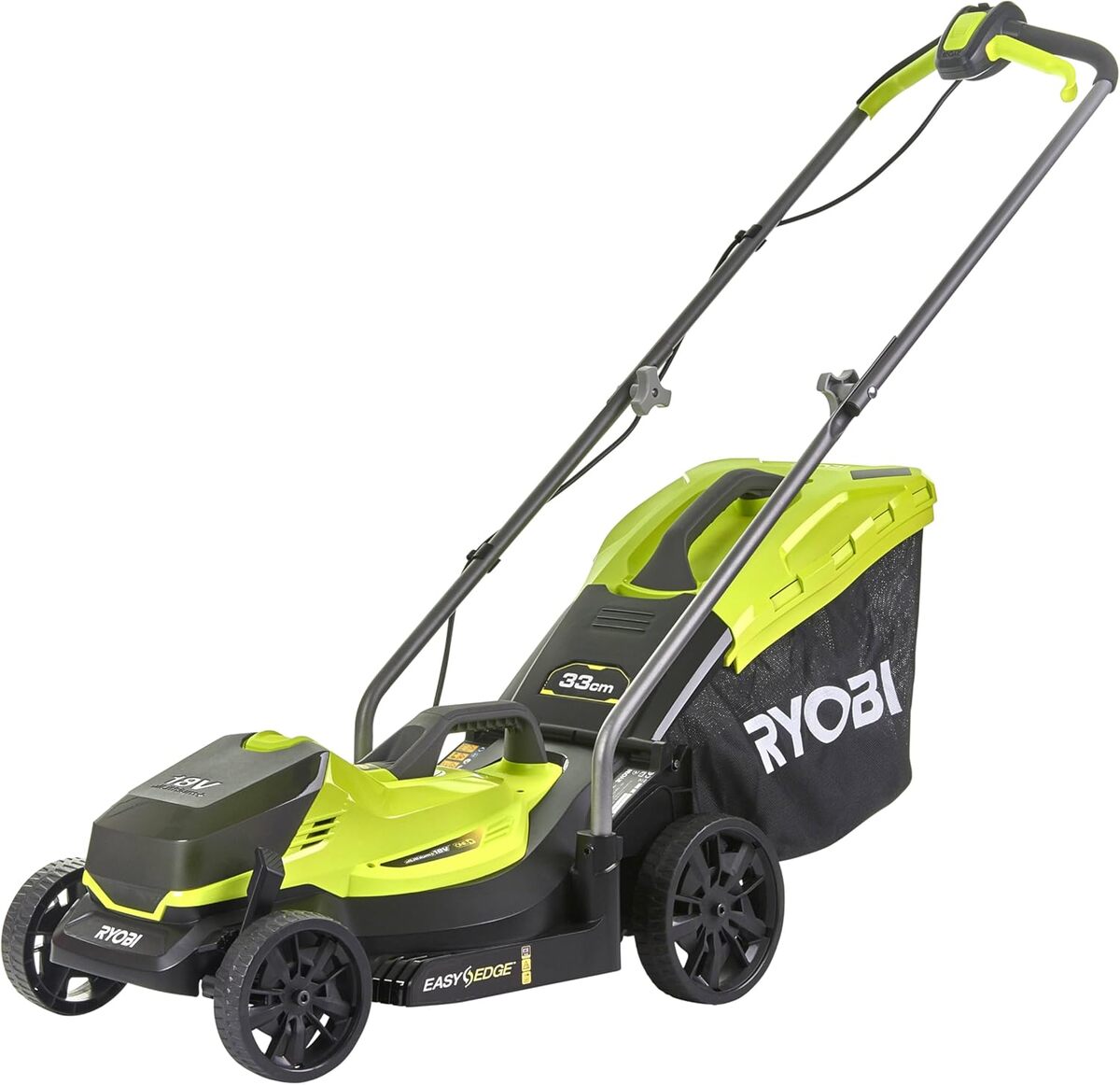 Test : tondeuse Ryobi RLM18X33B40 - performance et polyvalence