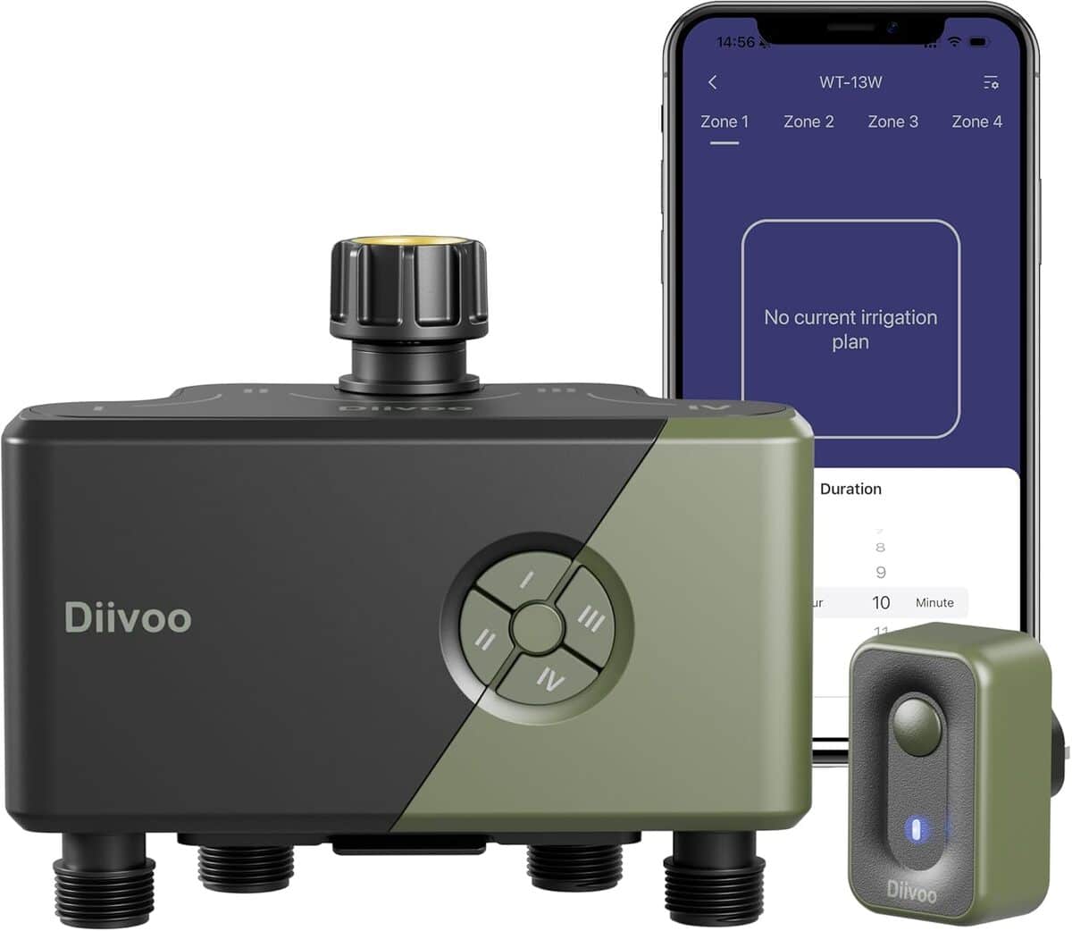 Test : programmateur d'arrosage Diivoo WiFi 4 voies pour jardin