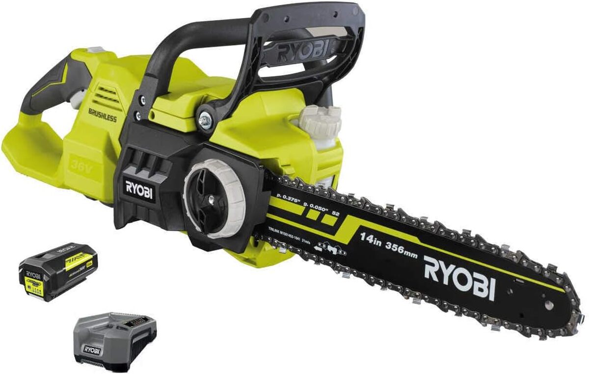 Test : tronçonneuse Ryobi 36 V Brushless 35 cm