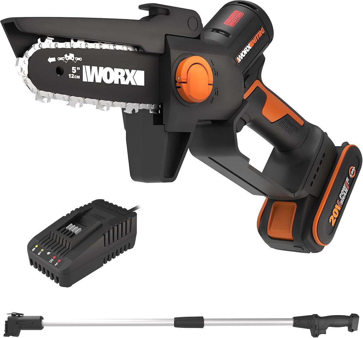 Test : mini tronçonneuse sans fil WORX NITRO WG325E.1