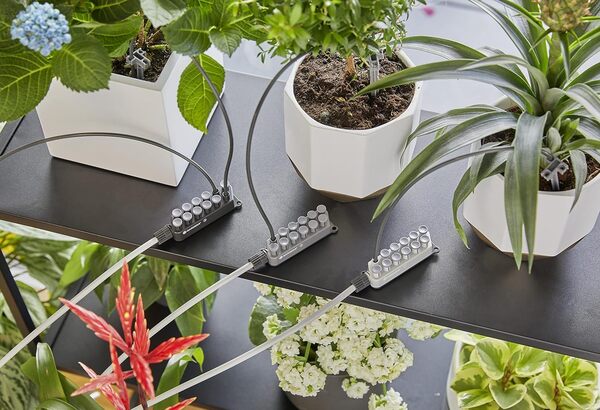 Gardena arrosage Automatique de Vacances avec réserve d'eau: Arrosage intérieur et extérieur pour Plantes en Pot, transformateur avec minuterie, Fonction arrêt Auto (13366-20)