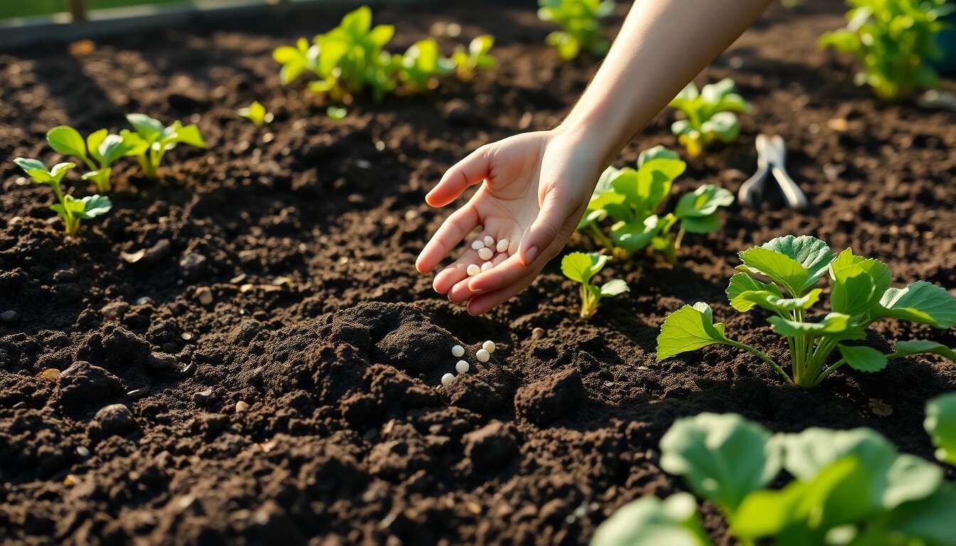 Pr&eacute;paration du sol pour le semis de radis noirs
