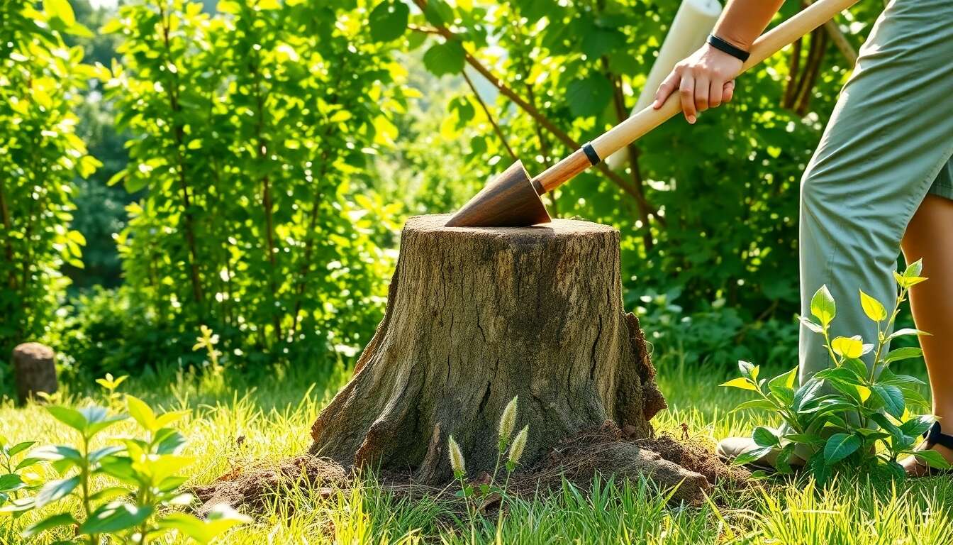 Éliminer une souche d'arbre : méthodes écologiques et efficaces