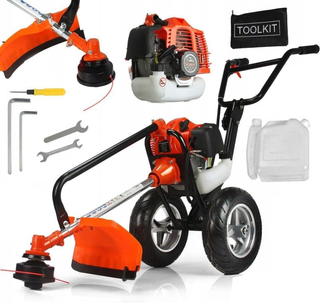 Test débroussailleuse DEMON : performance à 9500 tr/min