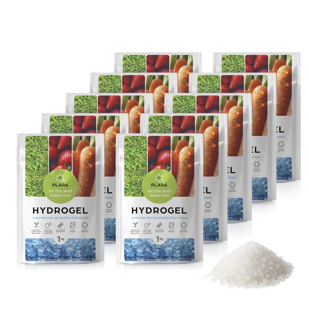 Test : hydrogel Plara pour un sol hydraté 10 kg