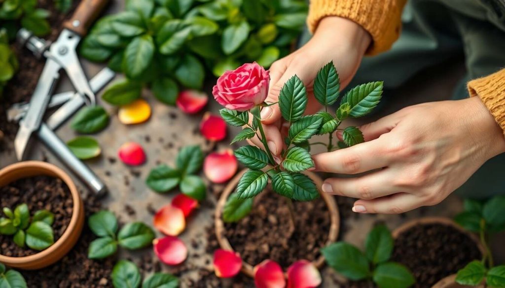 Multiplier un rosier : astuces bouturage facile