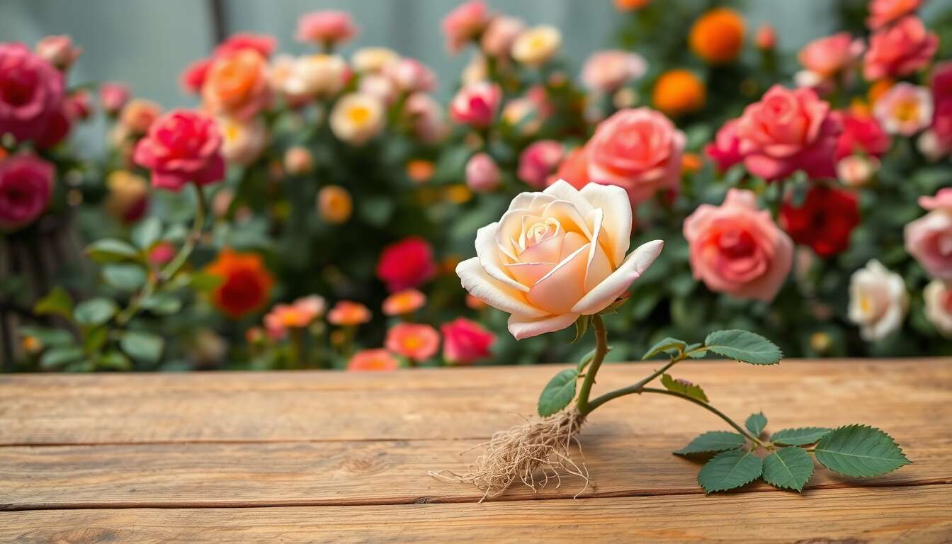 Pr&eacute;parer et couper une branche de rosier