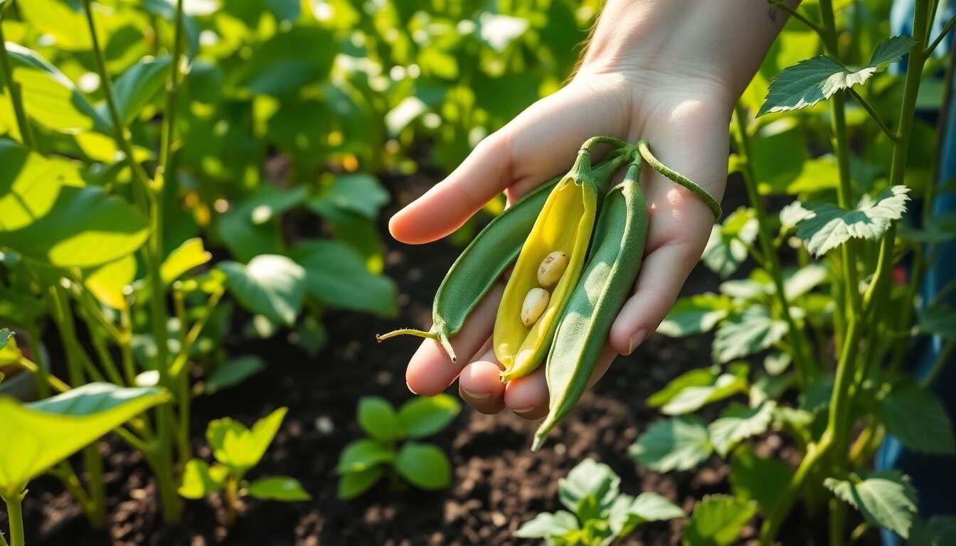 Comment r&eacute;utiliser les cosses de haricots dans votre jardin bio